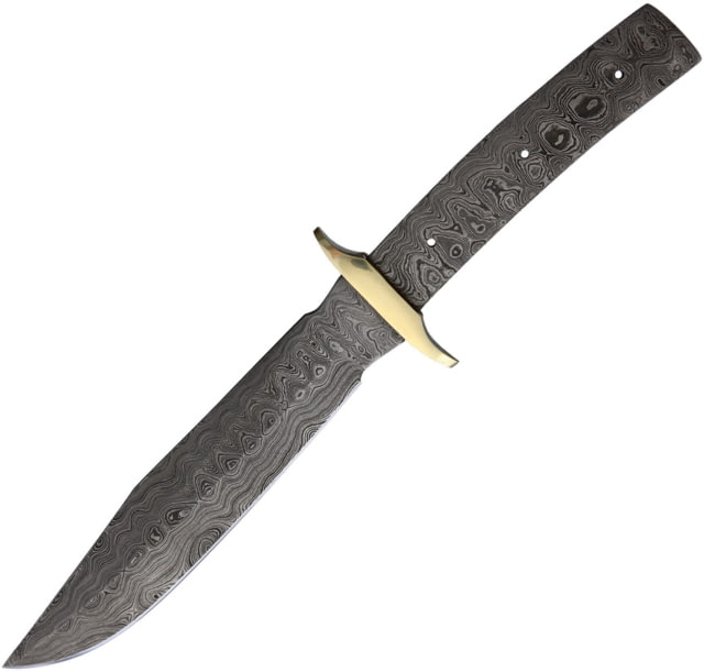 Knifemaking Bowie Blade Damascus 7" Damascus steel blade One-piece construction SM-APR-BL4 DAMASCUS - Knifemaking