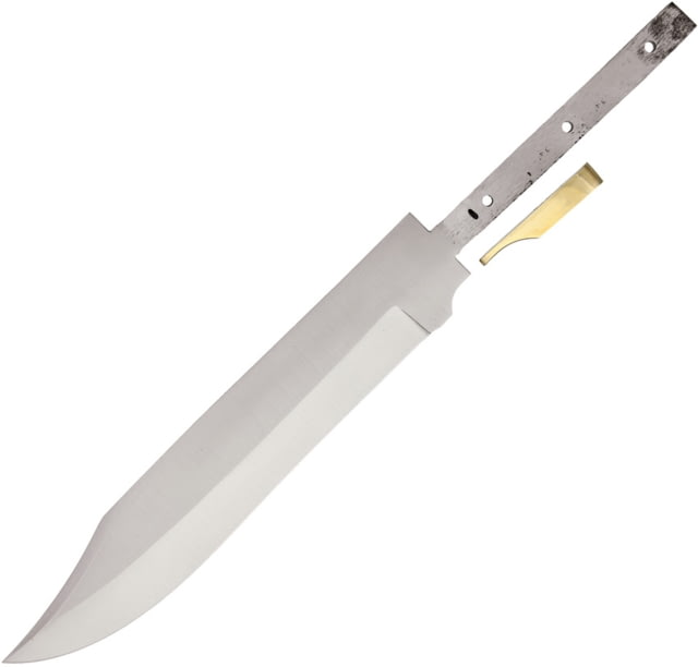 Knifemaking Bowie Blade with Carbon Steel Construction Blade Knife Overall 16.5in Blade 11in L Carbon Steel L Standard Edge Removable Brass Guard - Knifemaking