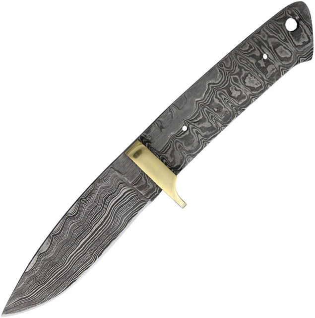 Knifemaking Knife Blade Drop Pt Damascus 3.75" Damascus steel drop point blade SM-APR-BL5 DAMASCUS