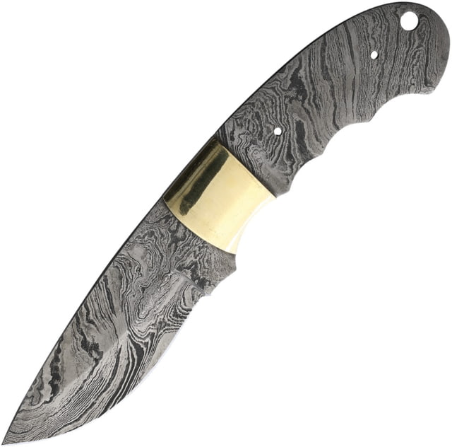Knifemaking Knife Blade Finger Groove 4" Damascus steel blade Finger grooved handle BL145D BL-MAY10 - Knifemaking