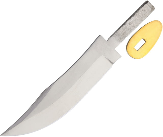 Knifemaking Skinner Fixed Blade Knife 6.5in Fixed Blade Knife Skinner Blade 6.5in Overall 4.25in Satin SS Blade Brass Guard - Knifemaking