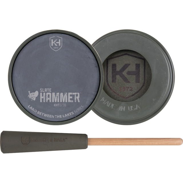 Knight & Hale Slate Hammer Pot Game Call Black