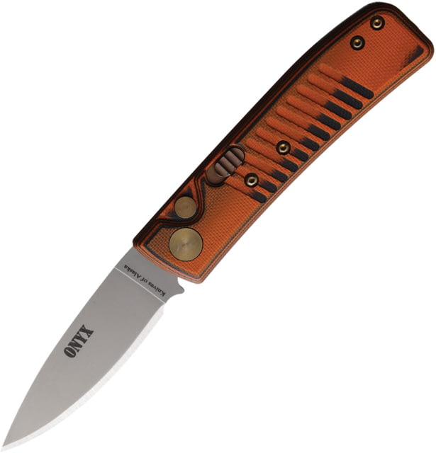 Knives of Alaska Auto Onyx Button Lock Org/Blk KOA - Knives Of Alaska