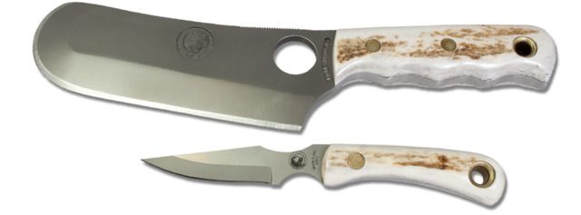 Knives of Alaska Brown Bear Cub Combo Stag Handle Knives Natural