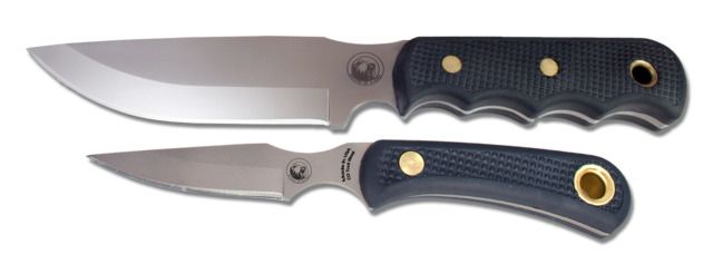 Knives of Alaska Bush Camp Cub Combo Suregrip Handle Knives Black
