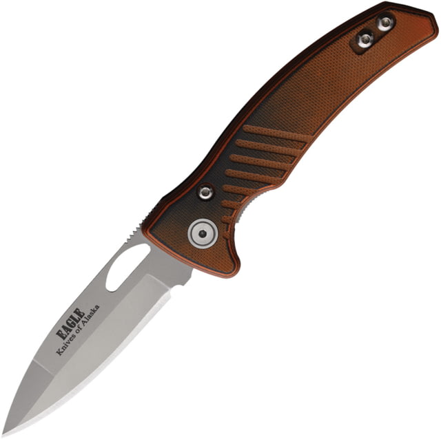 Knives of Alaska Eagle Linerlock Black/Org G10 KOA - Knives Of Alaska