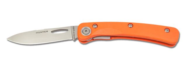 Knives of Alaska Featherlight Hunter D2 Knife G-10 Handle w/ Clip Hunters Orange - Knives Of Alaska