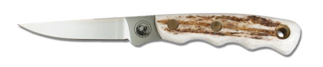Knives of Alaska Jeager D2 Fixed Blade Knife Stag Handle Natural - Knives Of Alaska