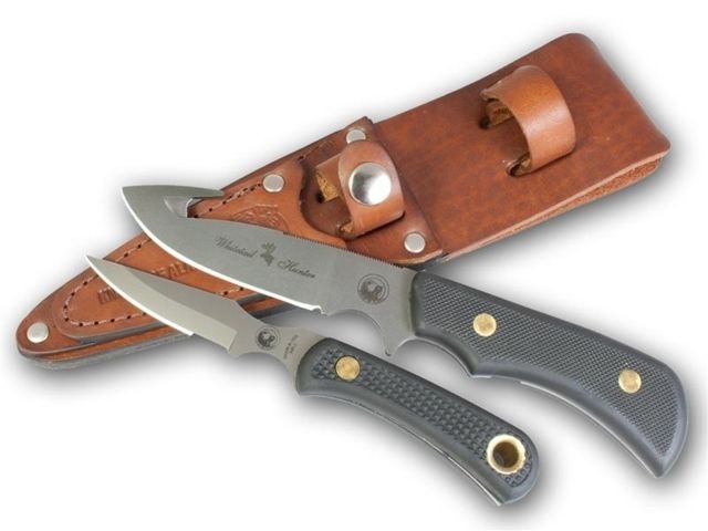 Knives of Alaska Trekker Whitetail Hunter/Cub Bear D2 Knives Combo Suregrip Handle Black
