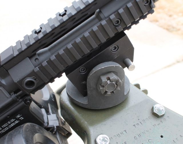 KNS Precision Picatinny Rail Adapter to .30 Cal Pintle or M60 Gooseneck Black ADAPTER 30 - Kns Precision