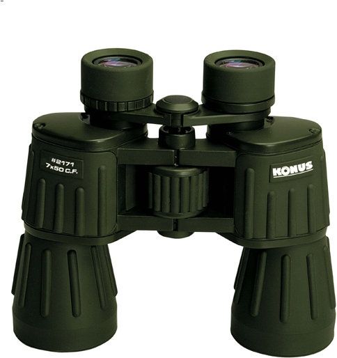 Konus Army 10x50mm Porro Prism Binoculars Green - Konus