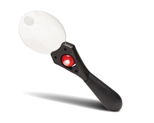 Konus ASPHERICAL 3x-5x Magnifier w/ LED Light Black 90mm 3.6in diameter - 3x/5x power - Konus