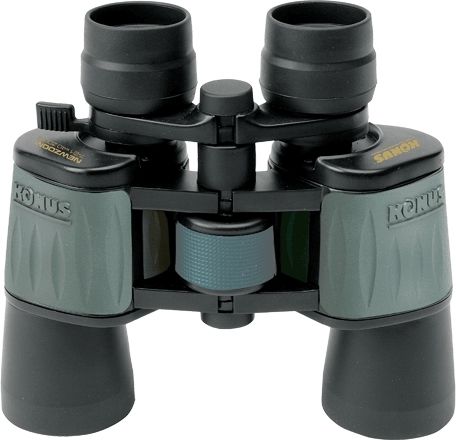 Konus New Zoom 8-24x50mm Rubber Armour Zoom Porro Prism Binocular Black/Green - Konus