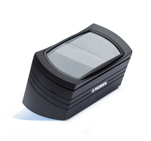 Konus READING 2.5x Tabletop Magnifier for Reading Black 120mm 4.8in diameter - 2.5x power - Konus