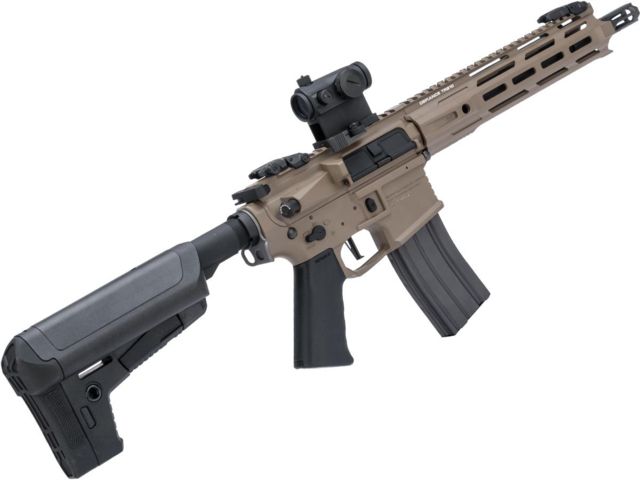 Krytac / KRISS USA Full Metal Trident MKII-M CRB Airsoft AEG Rifle Dark Earth Large - Krytac / Kriss Usa