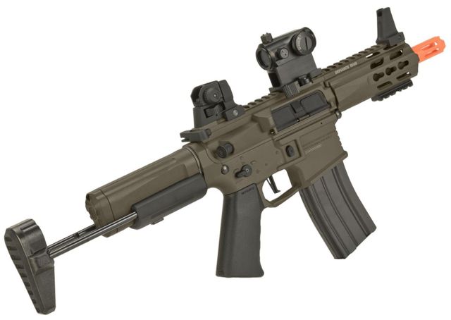 Krytac / KRISS USA Full Metal Trident MKII PDW Airsoft AEG Rifle Dark Earth Large - Krytac / Kriss Usa