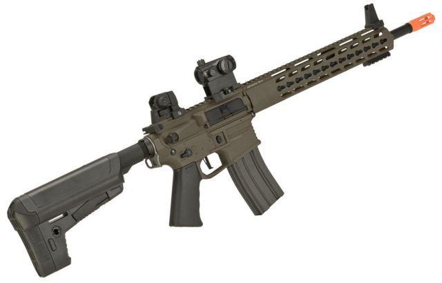 Krytac / KRISS USA Full Metal Trident MKII SPR Airsoft AEG Rifle Dark Earth Large - Krytac / Kriss Usa