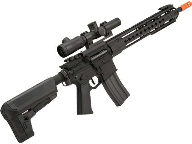 Krytac / KRISS USA War Sport Licensed GPR-CC Full Metal M4 Carbine Airsoft AEG Rifle Black Large - Krytac / Kriss Usa