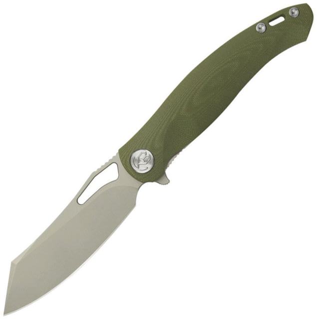 Kubey Drake Linerlock Green G10 Folding Knife 3.88" sand blast finish AUS-10A stainless blade Green G10 handle