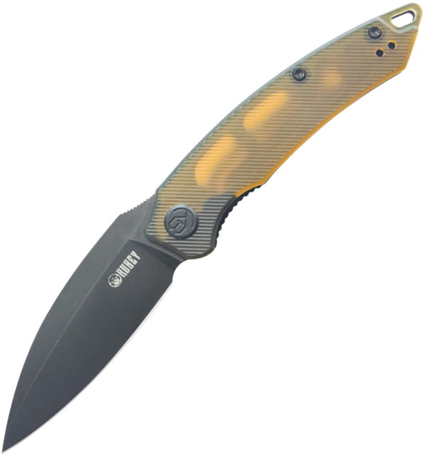 Kubey Leaf Linerlock Black Ultem - Kubey