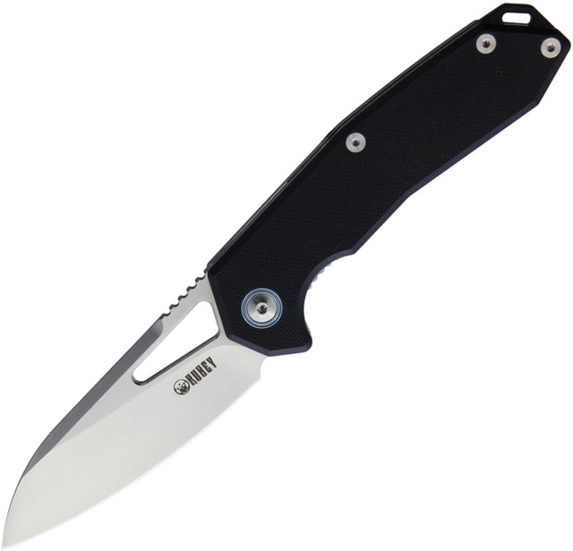 Kubey Linerlock Black G10 Folding Knife 3" satin finish AUS-10A stainless blade Black G10 handle - Kubey