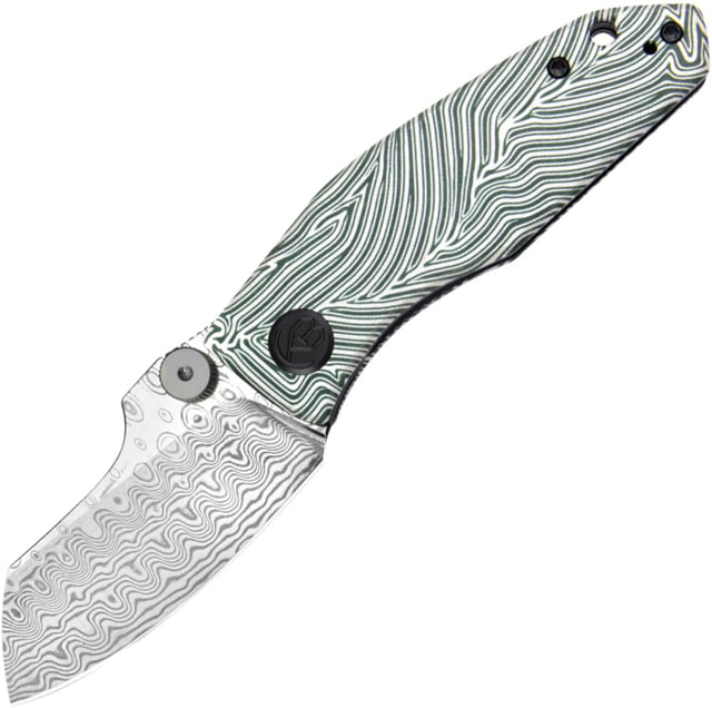 Kubey Monsterdog Linerlock Damascus - Kubey