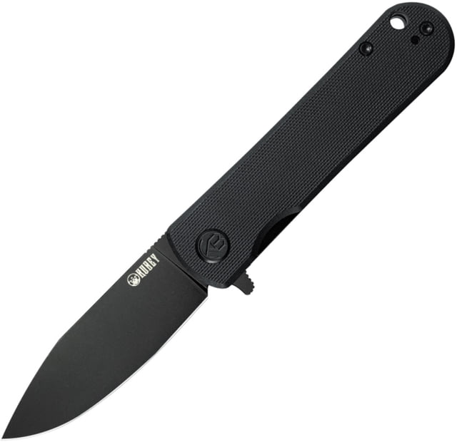 Kubey NEO Liner Lock Black Out Folding Knife 4.5in Closed 3.5in Black AUS-10A Stainless Blade Black G10 Handle - Kubey
