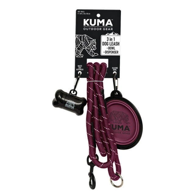 Kuma Outdoor Gear 3 in 1 Dog Leash Purple/Grey - Kuma Outdoor Gear