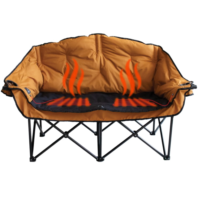 Kuma Outdoor Gear Bear Buddy HEATED Chair w/ Power Bank & Bluetooth Sierra/Black
