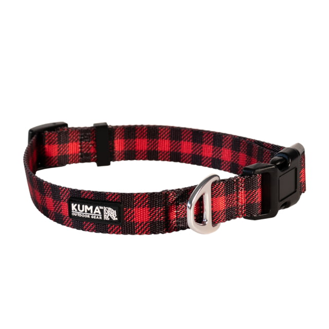Kuma Outdoor Gear Lazy Bear Dog Collar Medium 14-20in- Red/Black Medium