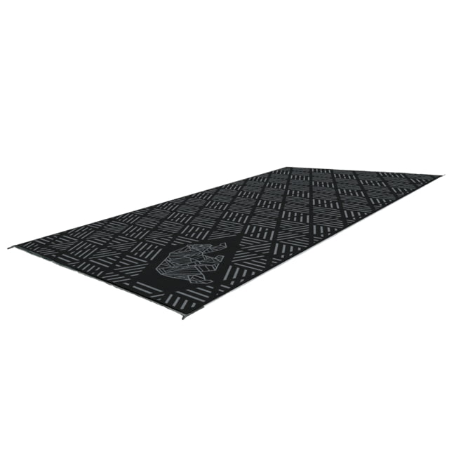 Kuma Outdoor Gear Striped Peaks Outdoor Mat 18ft x 9ft Black/Grey
