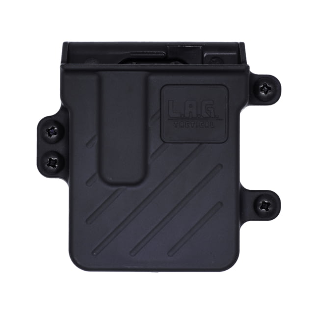 L.A.G. Tactical Inc. M.C.S. Pro Series Single Rifle Magazine Carrier Fits AR-15 Magazines 1.75" Belt Clip Nylon Construction Black - L.A.G. Tactical