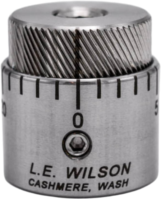 L.E. Wilson Micro Bullet Seater Cap Stainless Steel