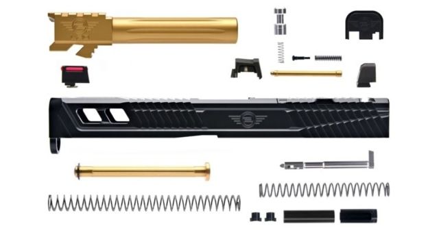 L2D Combat Complete Catalyst Upper Non-Threaded Glock 17 Gen 3 Black/TIN - L2D Combat