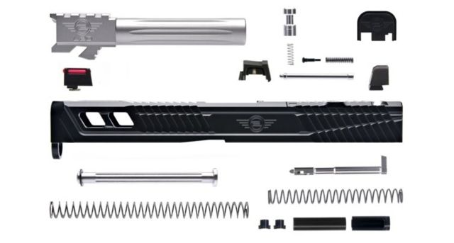 L2D Combat Complete Catalyst Upper Non-Threaded Glock 17 Gen 3 Black/Stainless - L2D Combat