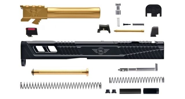 L2D Combat Complete Catalyst Upper Non-Threaded Glock 19 Gen 3 Black/TIN - L2D Combat