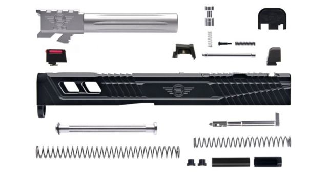 L2D Combat Complete Catalyst Upper Non-Threaded Glock 19 Gen 3 Black/Stainless - L2D Combat