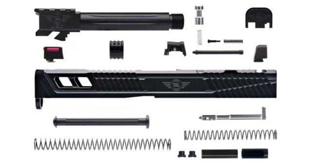 L2D Combat Complete Catalyst Upper Threaded Glock 17 Gen 3 Black/Black - L2D Combat