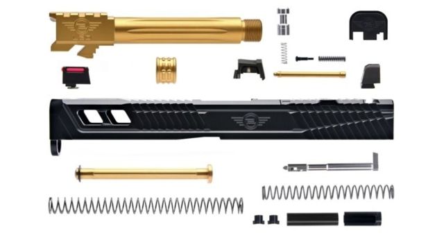 L2D Combat Complete Catalyst Upper Threaded Glock 17 Gen 3 Black/TIN - L2D Combat