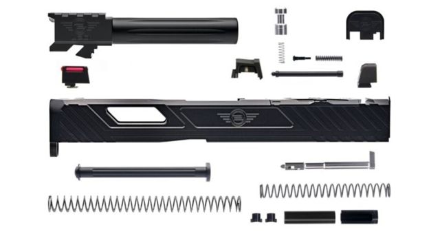 L2D Combat Complete Tyton Upper Non-Threaded Glock 19 Gen 3 Black - L2D Combat