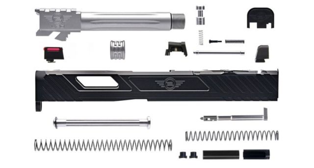 L2D Combat Complete Tyton Upper Threaded Glock 19 Gen 3 Black/Stainless - L2D Combat