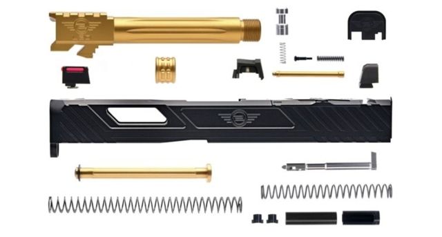 L2D Combat Complete Tyton Upper Threaded Glock 19 Gen 3 Black/TIN - L2D Combat