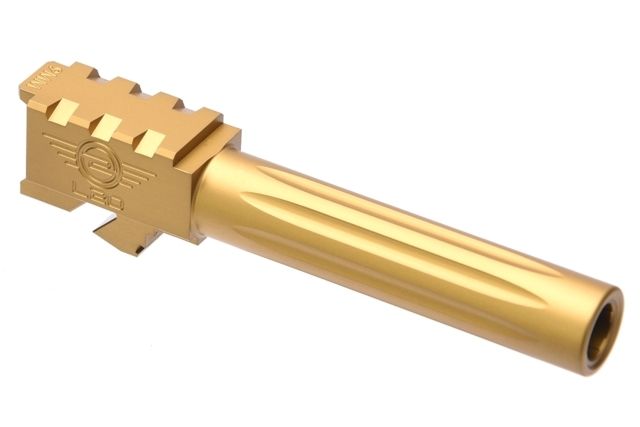 L2D Combat Precision Match Fluted Barrel Glock 19 Titanium Nitride - L2D Combat