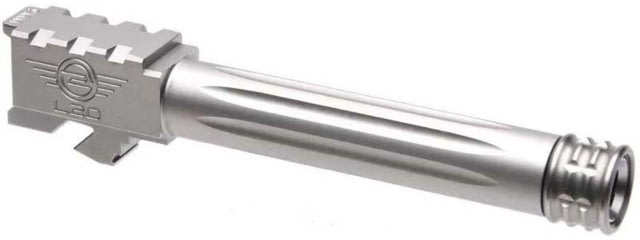 L2D Combat Precision Match Threaded Barrel Glock 17 9mm 1-10 RH 1/2x28 Gen 5 Stainless - L2D Combat