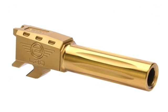 USED L2D Combat Precision Match Fluted Barrel Smith & Wesson M&P Shield 9 Titanium Nitride LD-BBL-PM-S9-F-TIN - L2D Combat