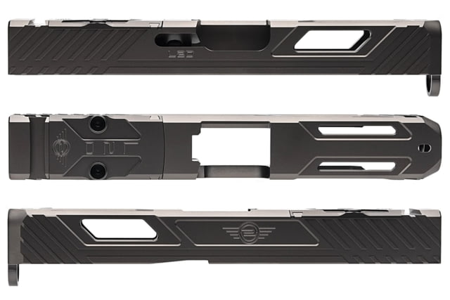 L2D Combat Tyton Slide RMR Ready Glock 19 Gen 5 DLC Metallic Grey - L2D Combat