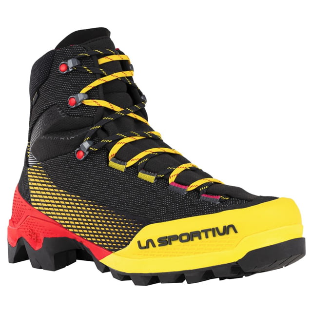 La Sportiva Aequilibrium ST GTX Mountaineering Boots - Men's Black/Yellow 41.5 Euro