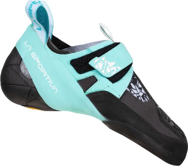 La Sportiva Open Box Dealer Demo La Sportiva Skwama Vegan Climbing Shoes - Women's Carbon/Turquoise 34.5 - $153.49 at Optics Planet