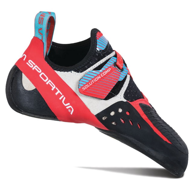 La Sportiva Solution Comp Climbing Shoes - Women's Hibiscus/Malibu Blue 36.5