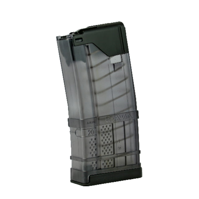 cer Systems L5AWM AR-15 Detachable Rifle Magazine .223 Rem/.300 Blackout/5.56x45mm NATO 20 Round Translucent Smoke 1 Pack Polymer 20RD Ammo
